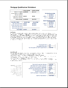 20 editable worksheet templates for everyones use document hub mortgage qualification worksheet