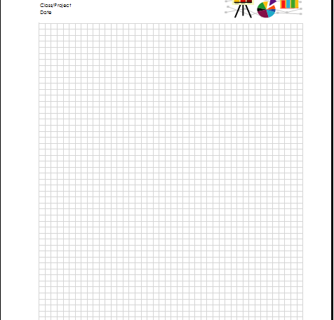 Writing on graph paper
