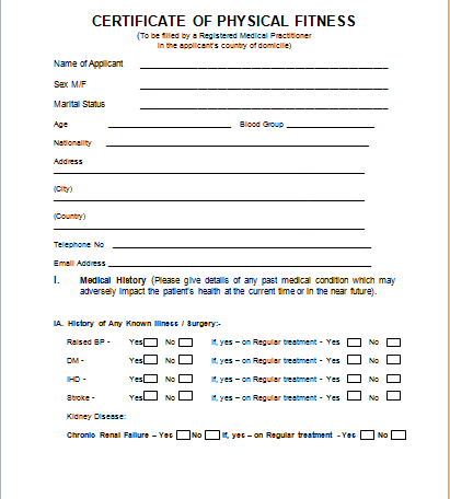 sample of medical certificate