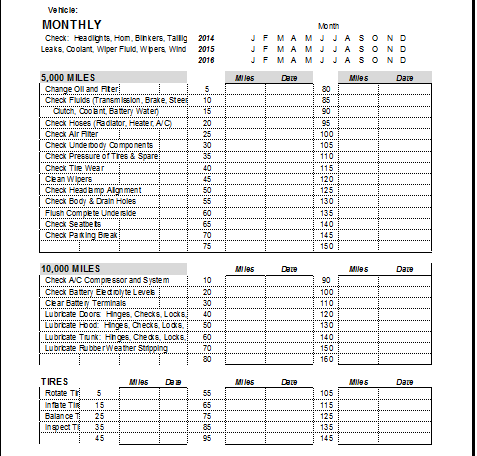 automobile logbook