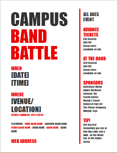 Flyer Announcement Template
