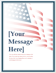 American flag flyer