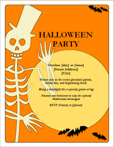 Halloween party flyer