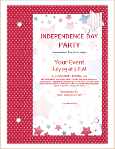 Independence day event flyer