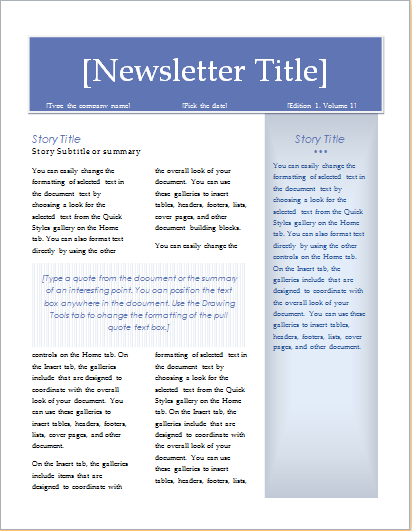 Newsletter Executive Design-2 pages