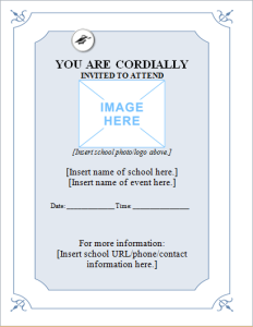 School event flyer
