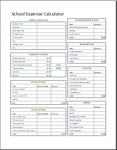 school expense magdalene project org monthly expense calculator