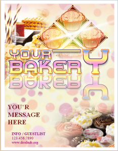 bakery flyer