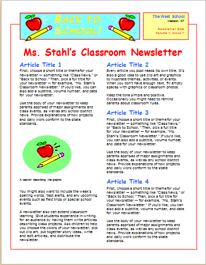 15 editable NEWSLETTER TEMPLATES for MS WORD  Document Hub