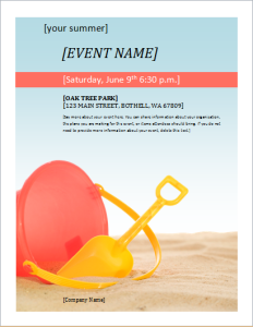 seasonal event flyer