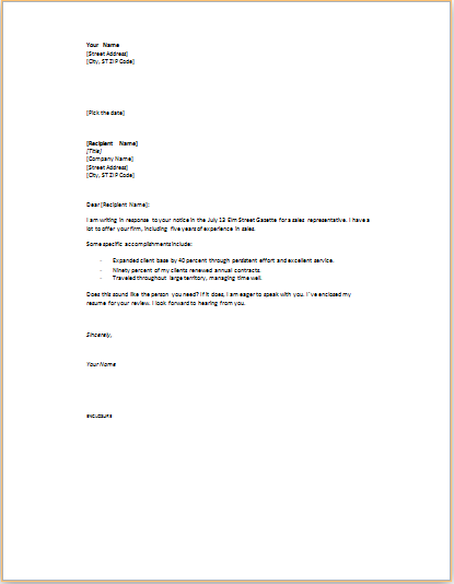 11 professional and business cover letter templates 