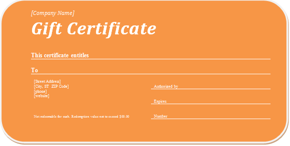 business gift certificate business gift certificate