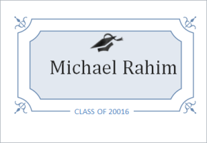 6 customizable Graduation Templates for MS WORD | Document Hub