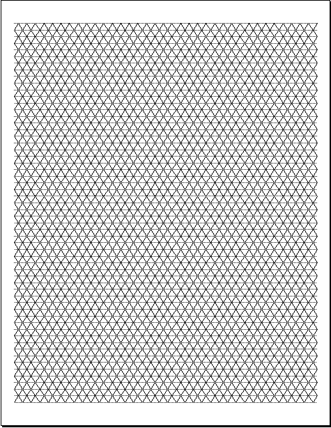 Triangular graph paper