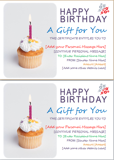Birthday Gift Certificate Template Word from www.doxhub.org