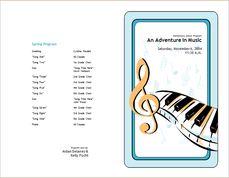 Choir Concert Program Template from www.doxhub.org