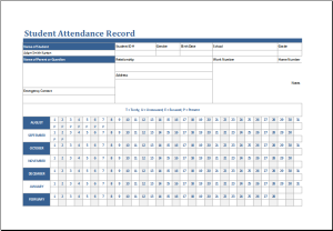teacher help templates for ms word excel document hub student attendance record