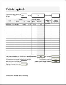 Vehicle Maintenance Log Template from www.doxhub.org