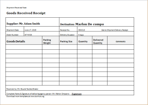 proof of delivery template document hub