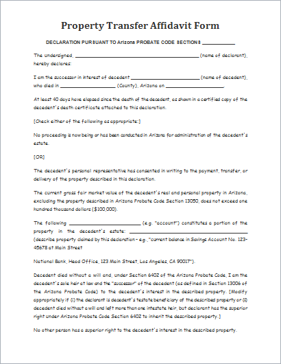 Official Affidavit Form Templates For MS WORD Document Hub Official Affidavit Form Templates For MS WORD Document Hub