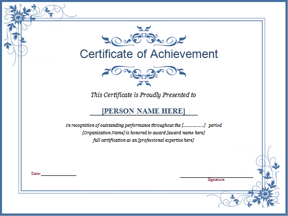 Winner Certificate Template