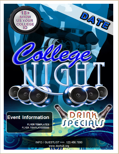 college party flyer