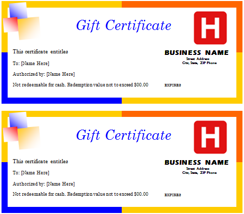 Travel Gift Certificate Template For Word Document Hub