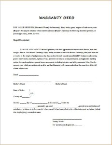 Guarantee Deed Form