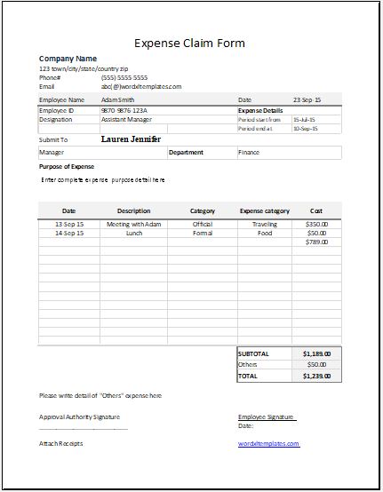 nhs travel expense form