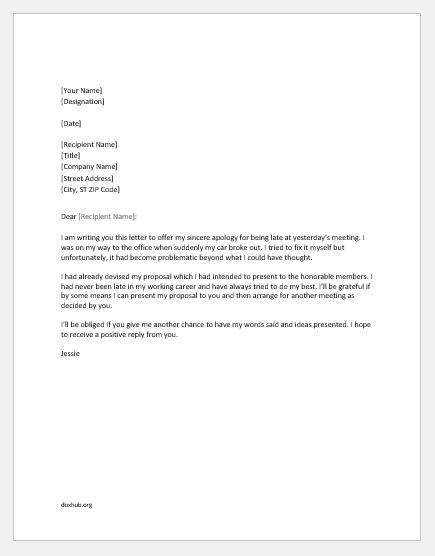 apologies late reply email