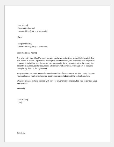 Volunteer Reference Letter 7 Best Sample Letters And Writing Tips