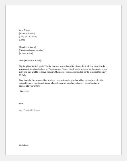 Excuse Letter For Work From Doctor from www.doxhub.org