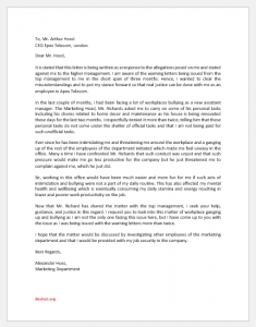 Response Letter to Allegations of Misconduct